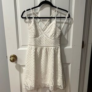 White Eyelet Abercrombie & Fitch Dress